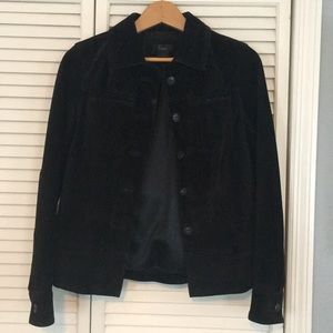 Black suede jacket